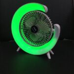 Dazzle LED Portable Fan - Rechargeable Stylish Comfort