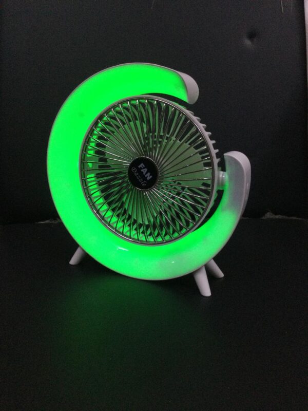 Dazzle LED Portable Fan - Rechargeable Stylish Comfort