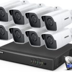 ANNKE 8 Channel 8 Camera Security System H.265+ DVR Recorder with 2TB HDD and 8X 5MP
