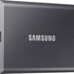 SAMSUNG T7 Portable SSD, 1TB External Solid State Drive, Speeds Up to 1,050MB/s,