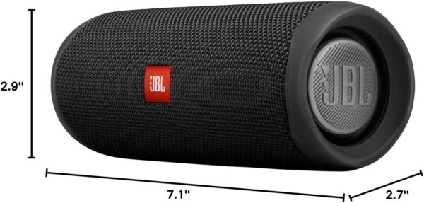 JBL FLIP 5, Waterproof Portable Bluetooth Speaker, Black, Small - Image 3