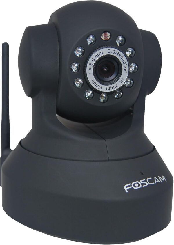 Foscam FI8918W Wireless/Wired Pan & Tilt IP/Network Camera with 8 Meter Night Vision and 3.6mm Lens (67° Viewing Angle)