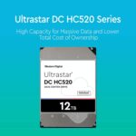 HGST - WD Ultrastar DC HC520 HDD | HUH721212ALE601 | 12TB 7200RPM SATA 6Gb/s 256MB