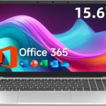 15.6 Inch Laptop with Office 365, 4GB RAM, 128GB Storage Expandable 1TB, 5205U Processor, HD Display, Windows 11 Laptops Computer