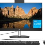 HP 23.8 inch All-in-One Desktop PC, FHD Display, Intel Core i3-N300, 8 GB RAM, 256 GB SSD, Intel UHD Graphics