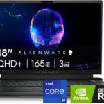 Alienware M18 R2 Gaming 14th Gen Intel® Core™i9 14900HX 2.2GHz up to 5.8GHz 32GB DDR5 RAM (2x16) | 1TB M.2 PCIe NVMe SSD 18" QHD+ (2560x1600) 165Hz Display | NVIDIA® GeForce RTX™ 4070 (8GB GDDR6 Graphics)