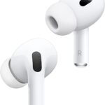Apple AirPods Pro 2 Wireless Earbuds, Bluetooth Headphones, Active Noise Cancellation, Hearing Aid Feature, Transparency, Personalized Spatial Audio