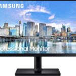 SAMSUNG FT45 Series 27-Inch FHD 1080p Computer Monitor, 75Hz, IPS Panel, HDMI, USB Hub, Height Adjustable Stand, 3 Yr WRNTY (LF27T450FQNXGO),Black