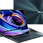 ASUS ZenBook Pro Duo 15 UX582 Laptop, 15.6” OLED 4K Touch Display, i7-12700H, 16GB, 1TB, GeForce RTX 3070 Ti, ScreenPad Plus, Windows 11 Home, Celestial