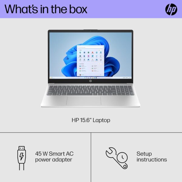 HP 15 inch Laptop, HD Display, 13th Generation Intel Core i5-1334U, 8 GB RAM, 512 GB SSD, Intel Iris Xe Graphics, Windows 11 Home, 15-fd0012nr - Image 4