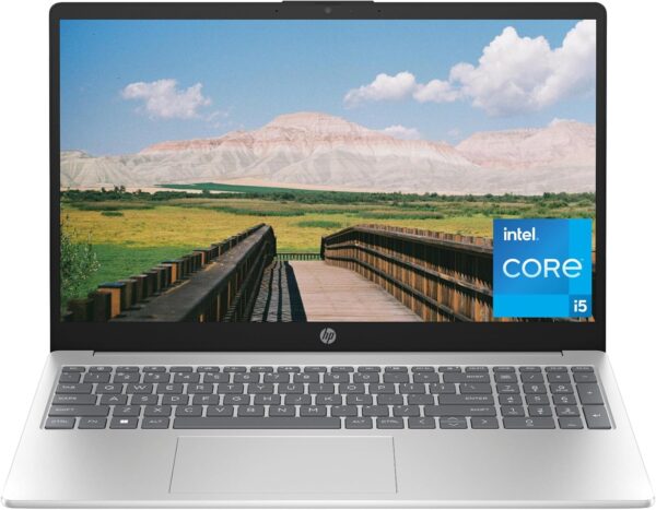 HP 15 inch Laptop, HD Display, 13th Generation Intel Core i5-1334U, 8 GB RAM, 512 GB SSD, Intel Iris Xe Graphics, Windows 11 Home, 15-fd0012nr
