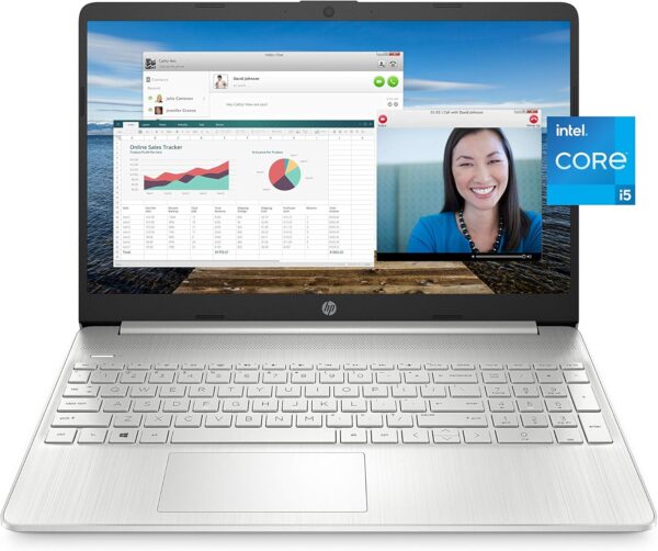 HP 15 Laptop, 11th Gen Intel Core i5-1135G7 Processor, 8 GB RAM, 256 GB SSD Storage, 15.6” Full HD IPS Display, Windows 10 Home, HP Fast Charge, Lightweight Design 15-dy2021nr