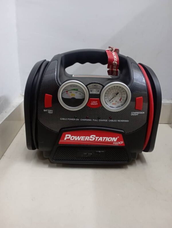 Powerstation PSX2 Heavy Duty Portable Jump Starter LED Work Light Air Compressor