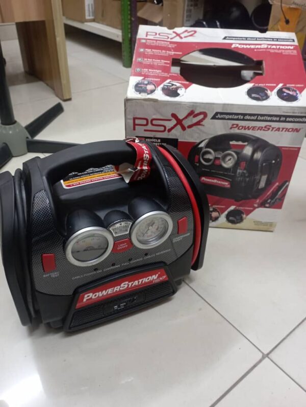 Powerstation PSX2 Heavy Duty Portable Jump Starter LED Work Light Air Compressor - Image 5