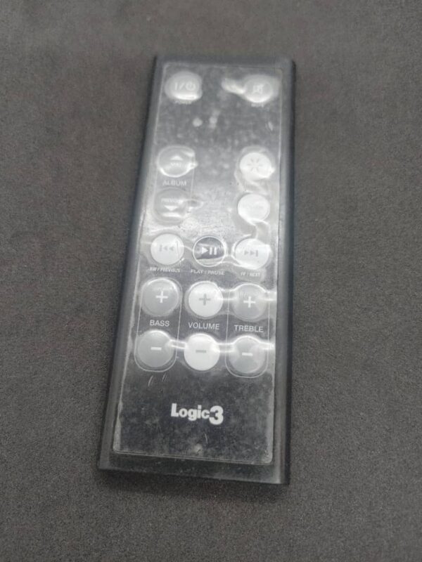 GENUINE ORIGINAL LOGIC3 WIS026 Radio Docking Station REMOTE CONTROL - Image 2