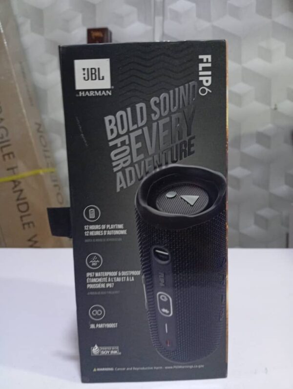 JBL Flip 6 - Waterproof Portable Bluetooth Speaker, Powerful Sound and deep bass, IPX7 Waterproof, 12 Hours of Playtime - Image 3