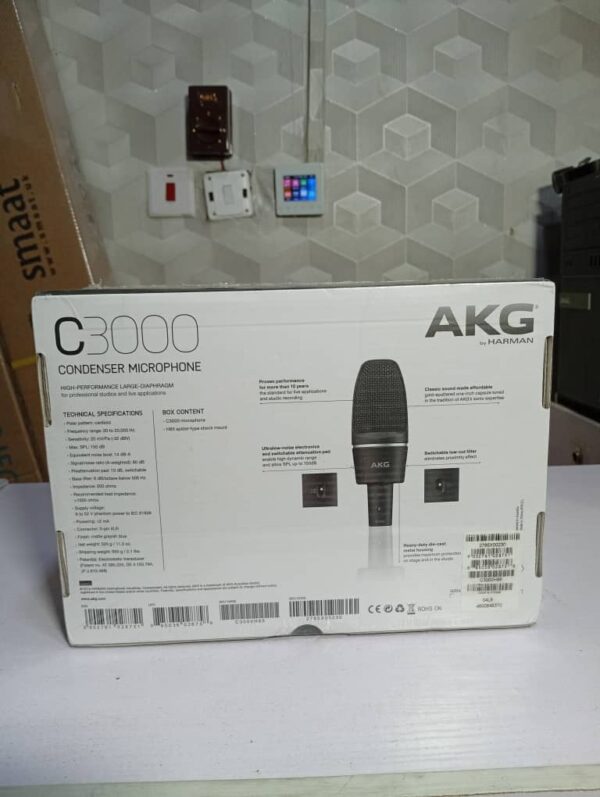 AKG C 3000 B Condenser Microphone Professional Recording - Image 4