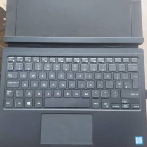 Dell Latitude 12 Slim - Keyboard and folio case - with touchpad - backlit - AZERTY - French - for Latitude 7275; XPS 12