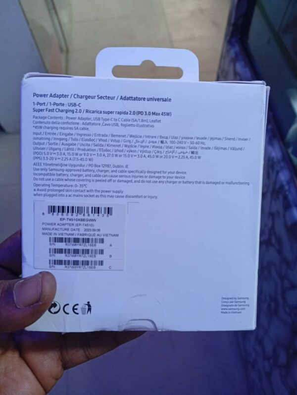 SAMSUNG 45W Power Adapter - Image 3