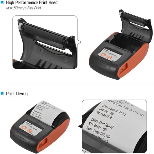 Bobique GOOJPRT PT-210 Portable Thermal Printer Handheld 58mm Receipt Printer for Retail Stores Restaurants Factories Logistics - Image 3