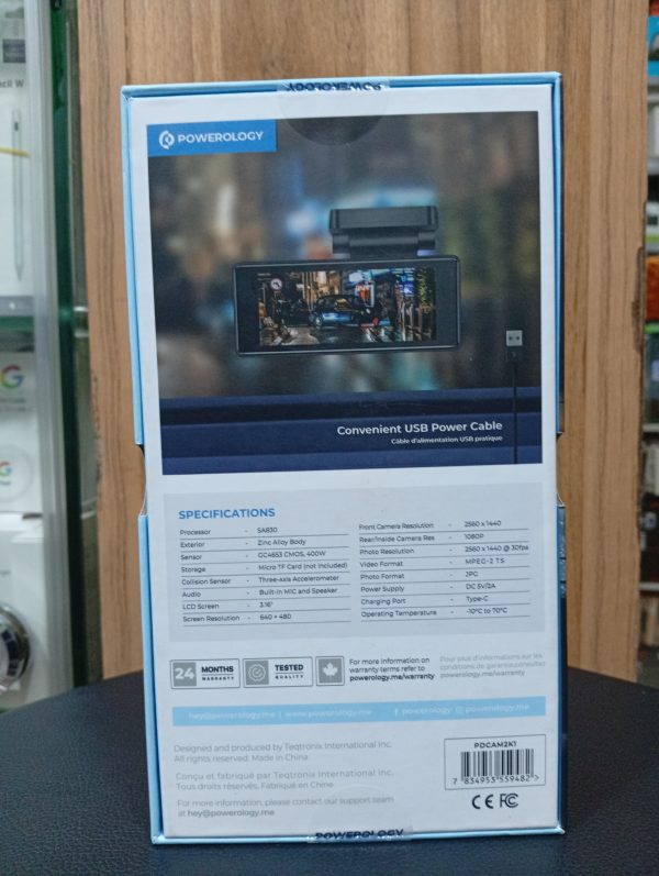 Dual Recording Dash Camera – Front and Rear HD Coverage for Complete Road Safety - Image 2