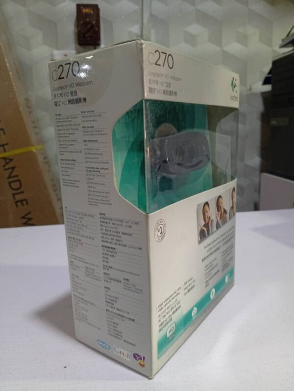 LOGITECH C270h HD Webcam Headset Factory Sealed Computer PC Video Camera Zoom - Image 4