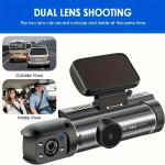 Dual Recording Dash Camera – Front and Rear HD Coverage for Complete Road Safety