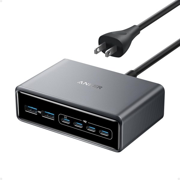 Anker SuperCharged Multi-Port Desktop Charging Station - Anker Prime Charger (200W, 6 Ports)