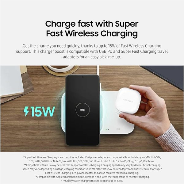 Samsung Super Fast Wireless Charger Duo - Image 5