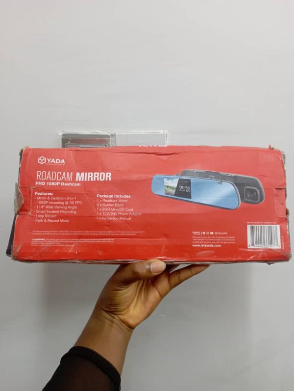 YADA 1080P Roadcam Mirror Car Dash Cam - Image 4