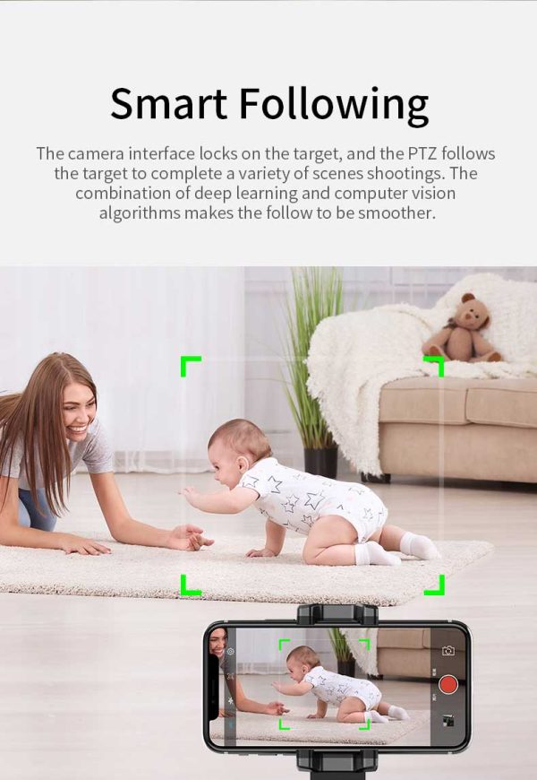 Smart Personal Robot-Cameraman 360° Object Tracking Holder - Image 3
