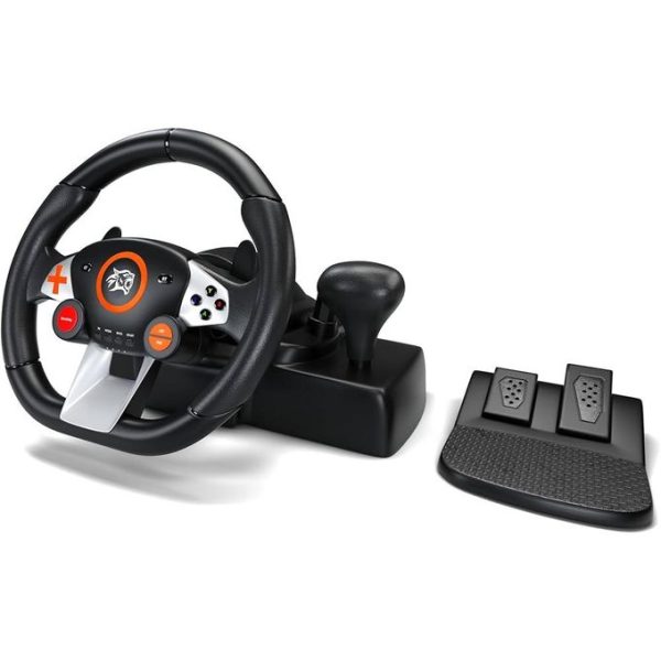 Porodo Gaming 7in1 Steering WheelBlack - Image 4