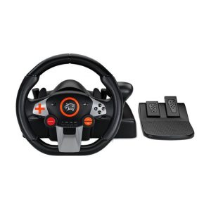 Porodo Gaming 7in1 Steering WheelBlack