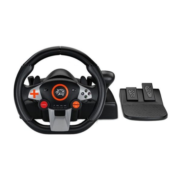 Porodo Gaming 7in1 Steering WheelBlack