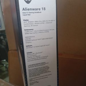 Alienware 18 Area-51 Gaming Laptop - Intel Core Ultra 9 (24-Core), 64GB RAM, 2TB SSD, RTX 5090 (24GB GDDR7), 18-inch 300Hz display, and Liquid Teal color.